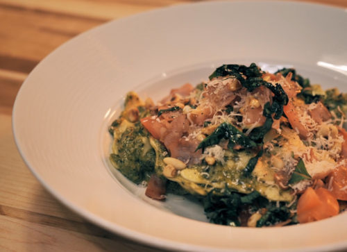 Caprese Ravioli and Pesto