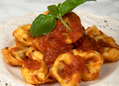 Italian Sausage Tortelloni and Arabbiatta sauce